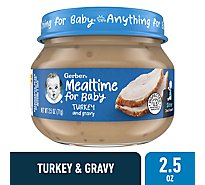 Gerber 2nd Foods Mealtime Turkey and Gravy Baby Food Jar - 2.5 Oz