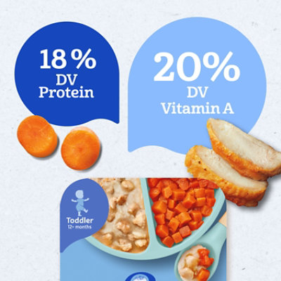 Gerber Lil Entrees Mashed Potatoes and Gravy with Roasted Chicken with Carrots Tray - 6.6 Oz - Image 4