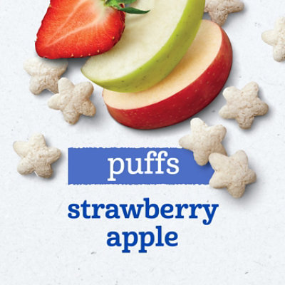 Gerber Strawberry Apple Grain & Grow Puffs Snacks for Baby Canister - 1.48 Oz - Image 3