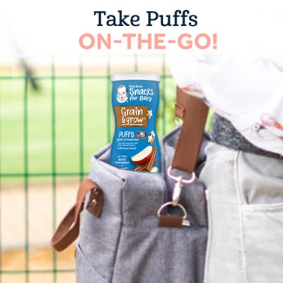 Gerber Grain & Grow Puffs Sweet Potato Snacks for Baby In Canister - 1.48 Oz - Image 4