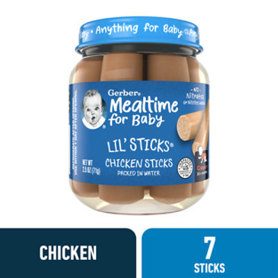 Gerber 3rd Foods Mealtime for Baby Chicken Lil Sticks Jar - 2.5 Oz