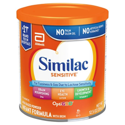 Similac Sensitive Milk Based Powder Infant Formula With Iron In Can - 12.5 Oz - Image 2