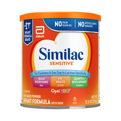 Similac Sensitive Milk Based Powder Infant Formula With Iron In Can - 12.5 Oz - Image 1