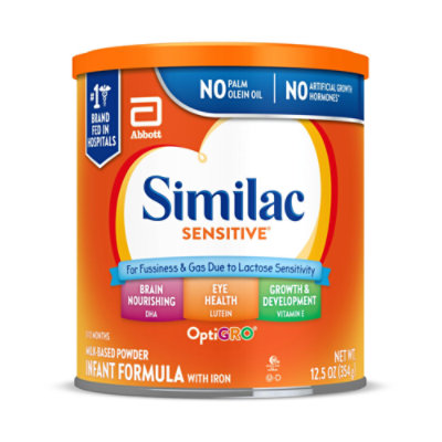 Similac Sensitive Milk Based Powder Infant Formula With Iron In Can - 12.5 Oz - Image 1