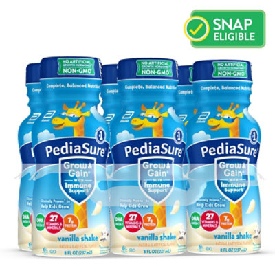 PediaSure Grow & Gain Kids Nutritional Shake Ready To Drink Vanilla - 6-8 Fl. Oz. - Image 1