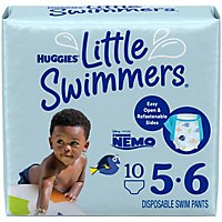 Huggies Little Swimmers Swim Diapers Disposable Large - 10 Count - Image 1