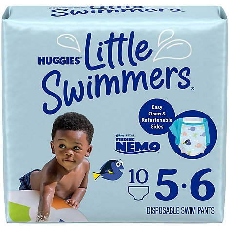 Huggies Little Swimmers Swim Diapers Disposable Large - 10 Count