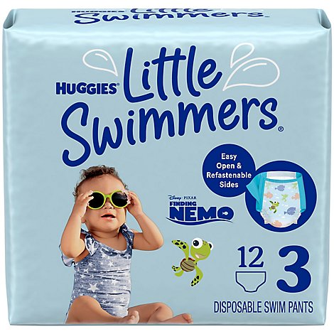 Huggies Little Swimmers Swim Diapers Disposable Small - 12 Count