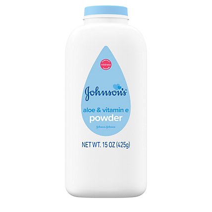 Johnsons Baby Powder Soothing Aloe & Vitamin E Pure Constarch - 15 Oz - Image 2