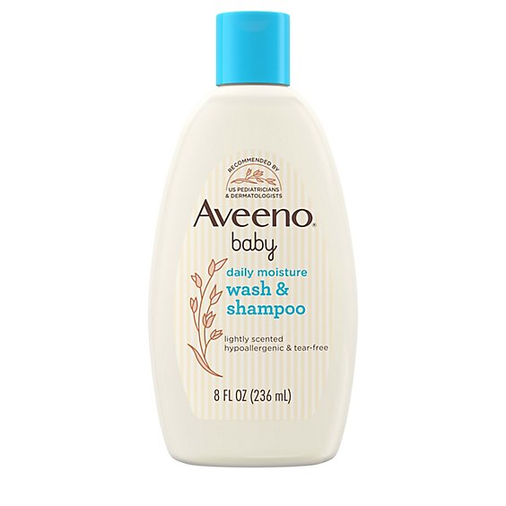 Aveeno Baby Wash & Shampoo Lightly Scented - 8 Fl. Oz. - Star Market