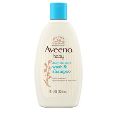 Aveeno Baby Wash & Shampoo Lightly Scented - 8 Fl. Oz. - Star Market