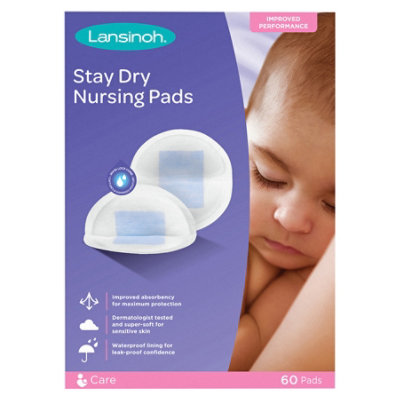 Lansinoh Disposable Nursing Breast Pads, Pack of 60 - 556X