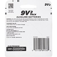 Signature SELECT Batteries Alkaline 9V Guaranteed Long Lasting - 2 Count - Image 4