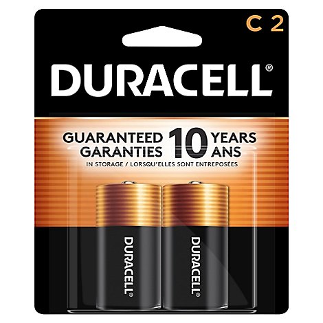 Duracell CopperTop C Alkaline Batteries - 2 Count