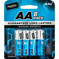 Signature SELECT Batteries Alkaline AA Guaranteed Long Lasting - 8 Count - Image 2