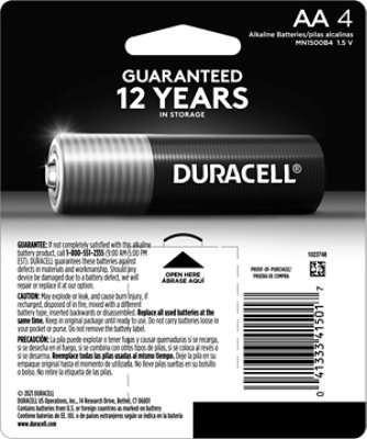 Duracell CopperTop AA Alkaline Batteries - 4 Count - Image 6