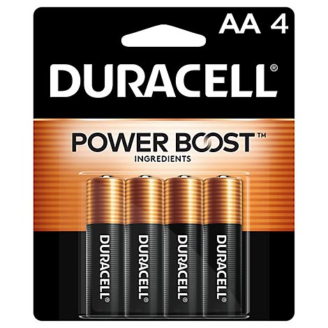Duracell CopperTop AA Alkaline Batteries - 4 Count