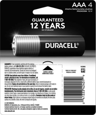 Duracell CopperTop AAA Alkaline Batteries - 4 Count - Image 6