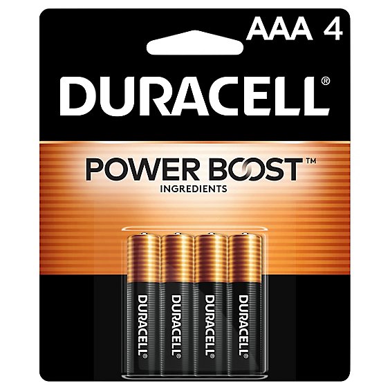 Duracell CopperTop AAA Alkaline Batteries - 4 Count