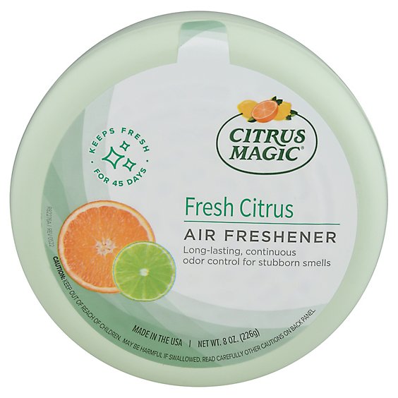 Citrus Magic Air Freshener Solid Odor Absorbing Fresh Citrus - 8 Oz