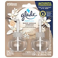Glade Plugins Sheer Vanilla Embrace Scented Oil Air Freshener Refill 2 Count - 1.34 Oz - Image 2