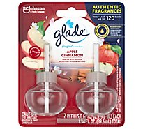 Glade PlugIns Scented Oil Refill Apple Cinnamon Essential Oil Infused Plug In 1.34 oz Pack of 2