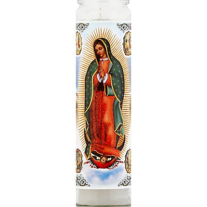 Bright Glow Candle Our Lady of Guadalupe - Each - Image 2