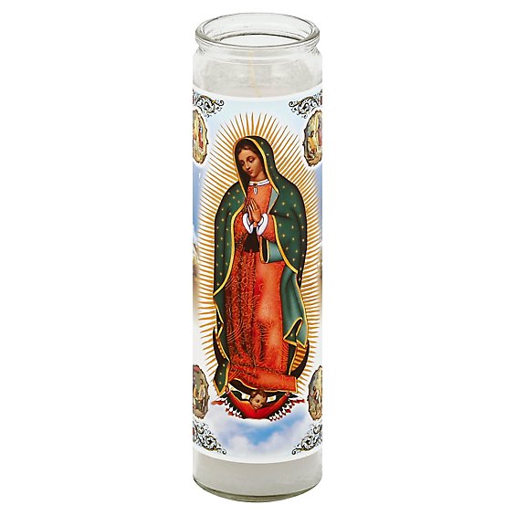 Bright Glow Candle Our Lady of Guadalupe - Each