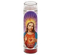 Bright Glow Candle Sacred Heart of Jesus - Each