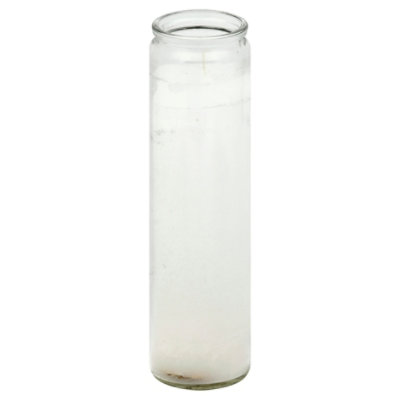 Bright Glow White Wax Novena Candle - Each