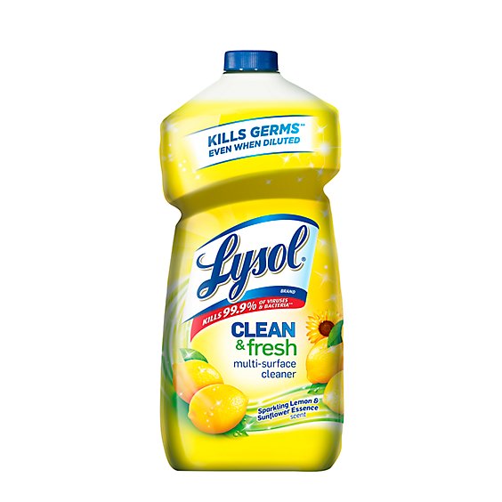 Lysol Clean & Fresh Multi-Surface Cleaner Sparkling Lemon & Sunflower Essnc - 40 Fl. Oz.