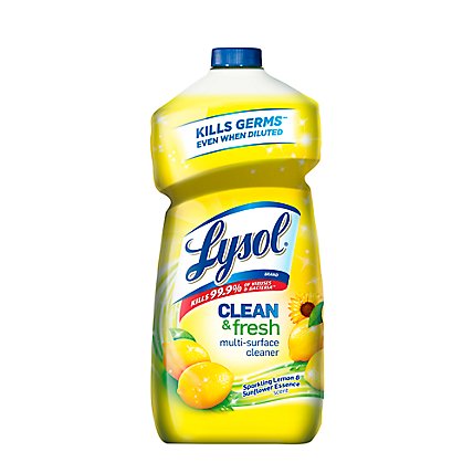 Lysol Clean & Fresh Multi-Surface Cleaner Sparkling Lemon & Sunflower Essnc - 40 Fl. Oz. - Image 1