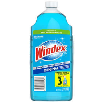 Windex Original Blue Glass Cleaner Refill Bottle - 2 Liter - Image 1