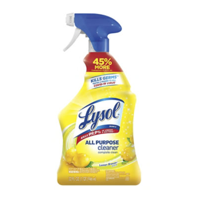 Lysol All Purpose Lemon Breeze Cleaner Spray - 32 Oz - Star Market