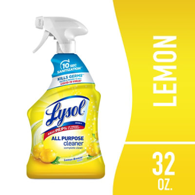 Lysol All Purpose Lemon Breeze Cleaner Spray - 32 Oz - Image 1