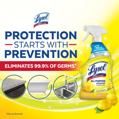 Lysol All Purpose Lemon Breeze Cleaner Spray - 32 Oz - Image 5