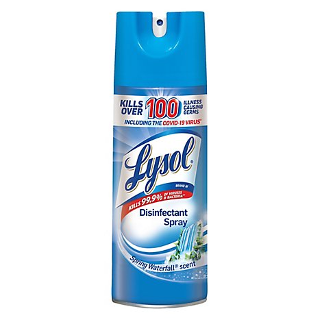 Lysol Disinfectant Spray Spring Waterfall Scent - 12.5 Oz