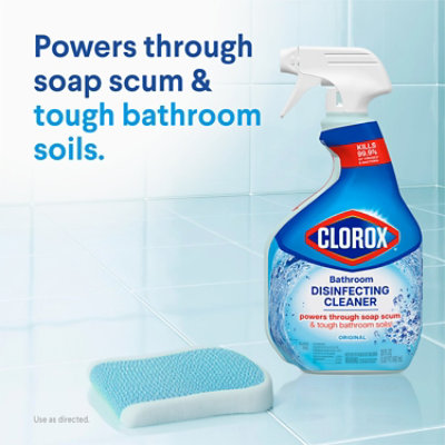 Clorox Disinfecting Bathroom Cleaner Spray Bottle - 30 Oz - Image 3