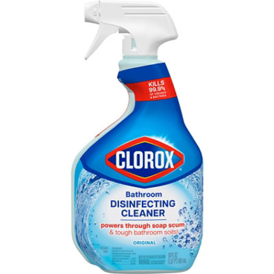 Clorox Bathroom Cleaner Bleach-Free Disinfecting Economy Size - 30 Fl. Oz.