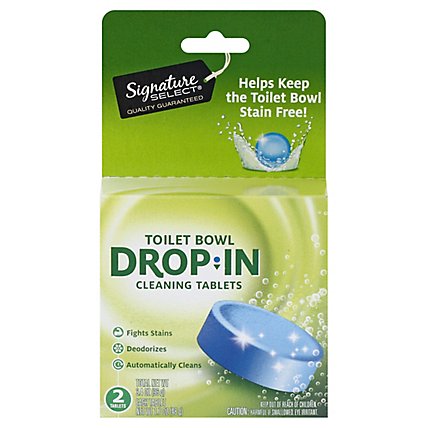 Signature SELECT Cleaner Toilet Bowl Drop In Tablet - 2 Count - Image 3