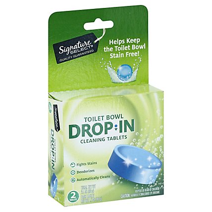 Signature SELECT Cleaner Toilet Bowl Drop In Tablet - 2 Count - Image 1