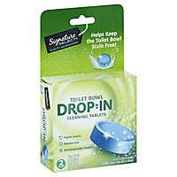 Signature SELECT Cleaner Toilet Bowl Drop In Tablet - 2 Count - Image 1