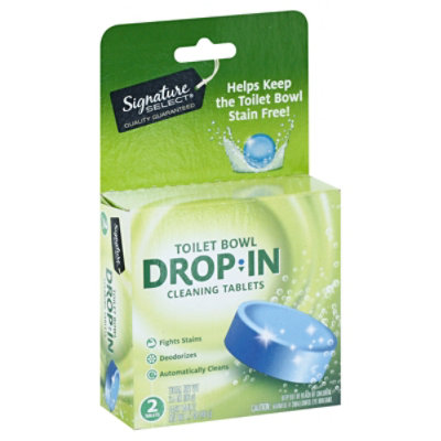 Signature SELECT Cleaner Toilet Bowl Drop In Tablet - 2 Count