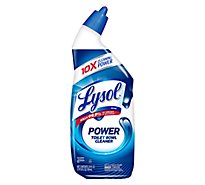 Lysol Power Toilet Bowl Cleaner Gel For Cleaning and Disinfecting Stain Removal - 24 Oz