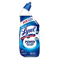 Lysol Power Toilet Bowl Cleaner Gel For Cleaning and Disinfecting Stain Removal - 24 Oz - Image 1