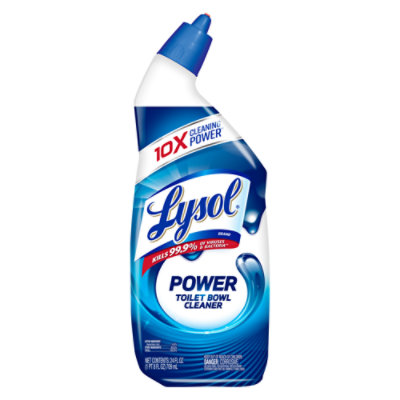 Lysol Power Toilet Bowl Cleaner Gel For Cleaning and Disinfecting Stain Removal - 24 Oz