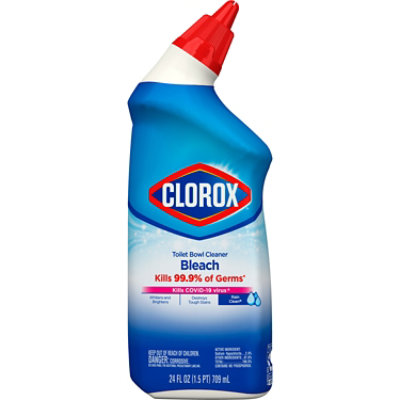 Clorox Toilet Bowl Cleaner with Bleach Clean Rain - 24 Fl. Oz.