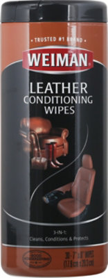 Weiman Leather Wipes - 30ct : Target