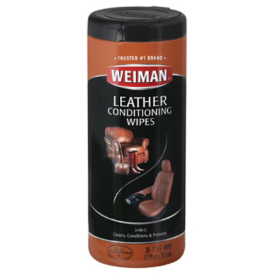 Weiman Wipes Leather - 30 Count