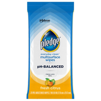 Pledge Everyday Clean Multisurface Fresh Citrus Wipes - 25 Count - Image 2